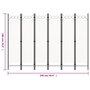 Voir la diapositive 6 : VIDAXL Cloison de separation 6 panneaux Blanc 240x180 cm