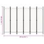 Voir la diapositive 6 : VIDAXL Cloison de separation 6 panneaux Blanc 240x180 cm