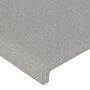 Voir la diapositive 5 : VIDAXL Tete de lit avec oreilles Gris clair 203x23x78/88 cm Tissu