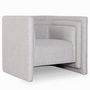 Voir la diapositive 2 : Paris Prix Fauteuil Design  Cubia  90cm Gris