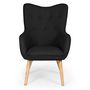 Voir la diapositive 2 : Paris Prix Fauteuil Scandinave  Aimee  67cm Noir