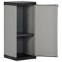 Voir la diapositive 3 : VIDAXL Armoire de rangement de jardin 1 etagere Gris/noir 35x40x85 cm