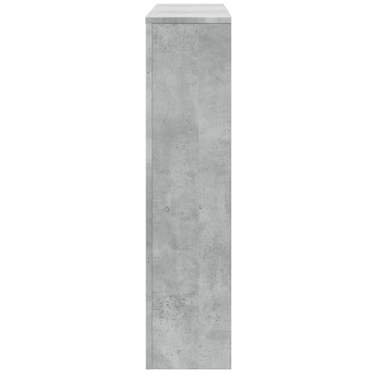 VIDAXL Cache-radiateur gris beton 175x20x82 cm bois d'ingenierie