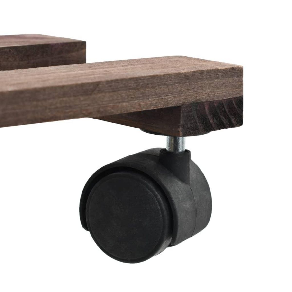 VIDAXL Support roulant a plantes Bois de cedre 4 pcs 25 x 25 cm