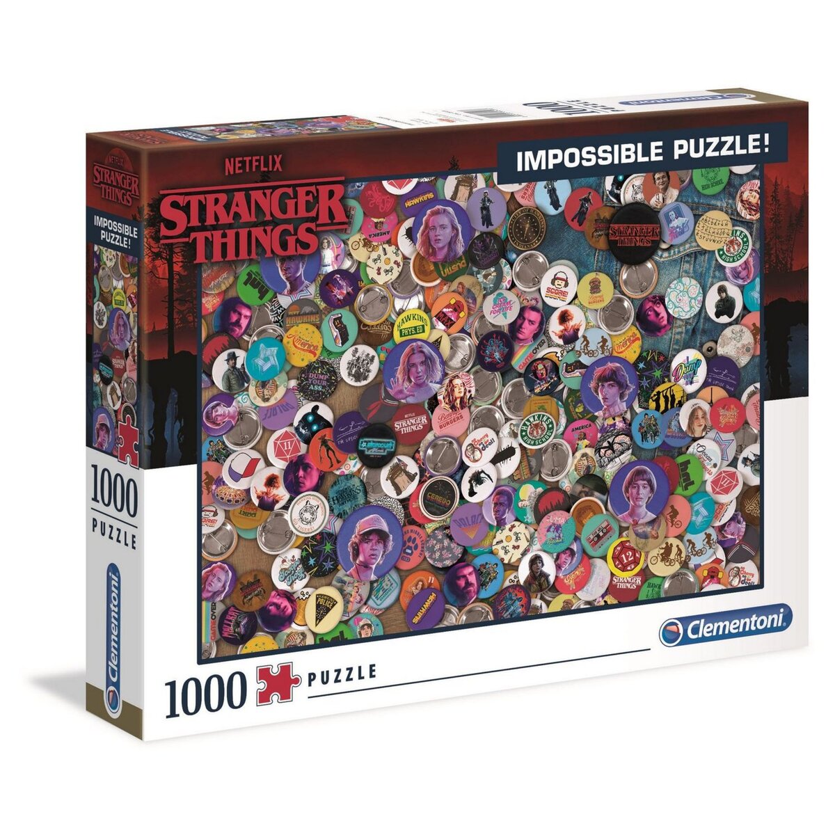 CLEMENTONI Puzzle Stranger Things - Impossible 1000 pièces