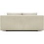 Voir la diapositive 6 : MARKET24 Banquette convertible 3 places MIKA - Velours côtelé Beige - Coffre de rangement - L 192 x H 84 x P 93 cm