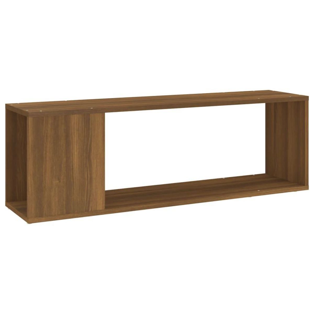 VIDAXL Meuble TV Chene marron 100x24x32 cm Bois d'ingenierie
