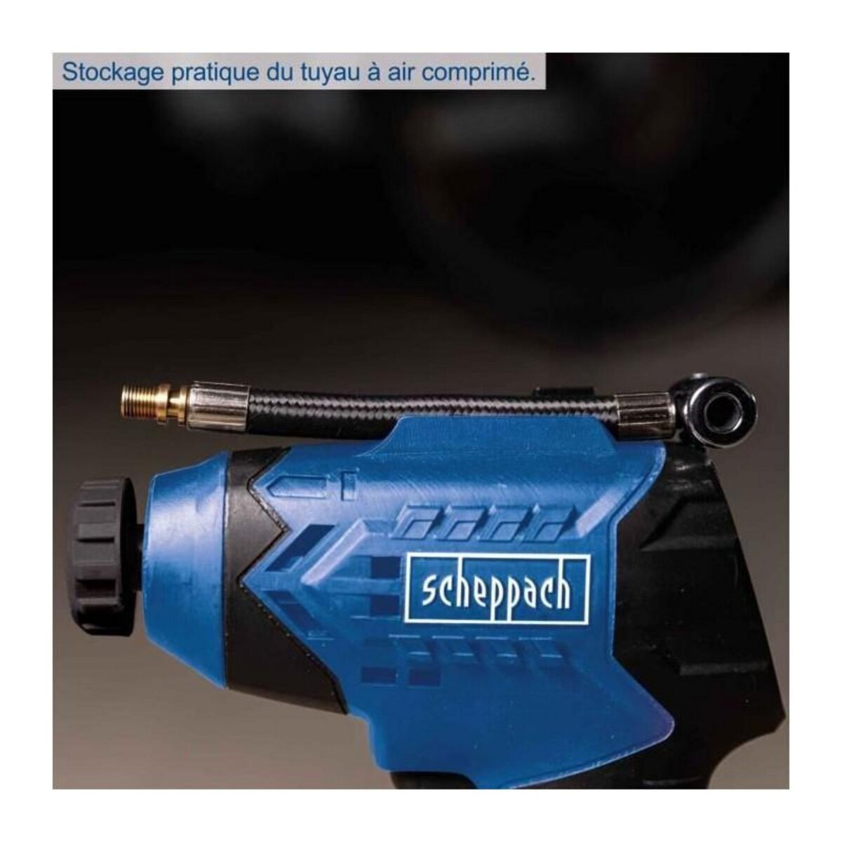 SCHEPPACH Compresseur portatif - SCHEPPACH - 20V IXES - Affichage LED - 7 bars - 6 access inclus - sans batterie ni chargeur - C-AC20-X