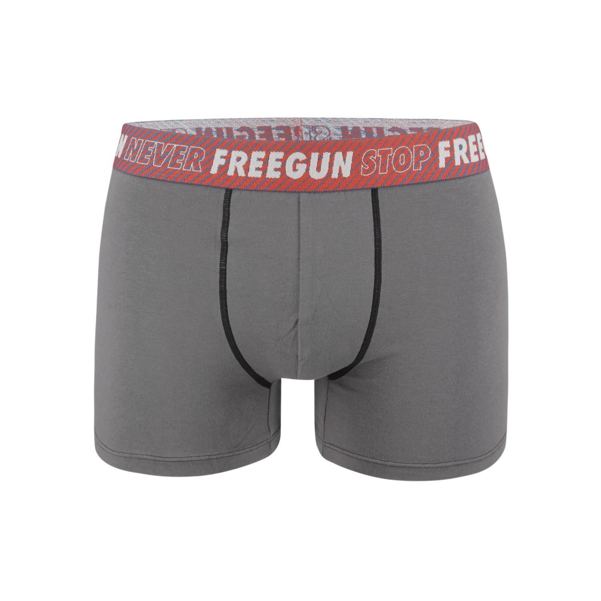 Voir la diapositive 4 : FREEGUN Lot de 3 Boxers coton garçon Never Stop