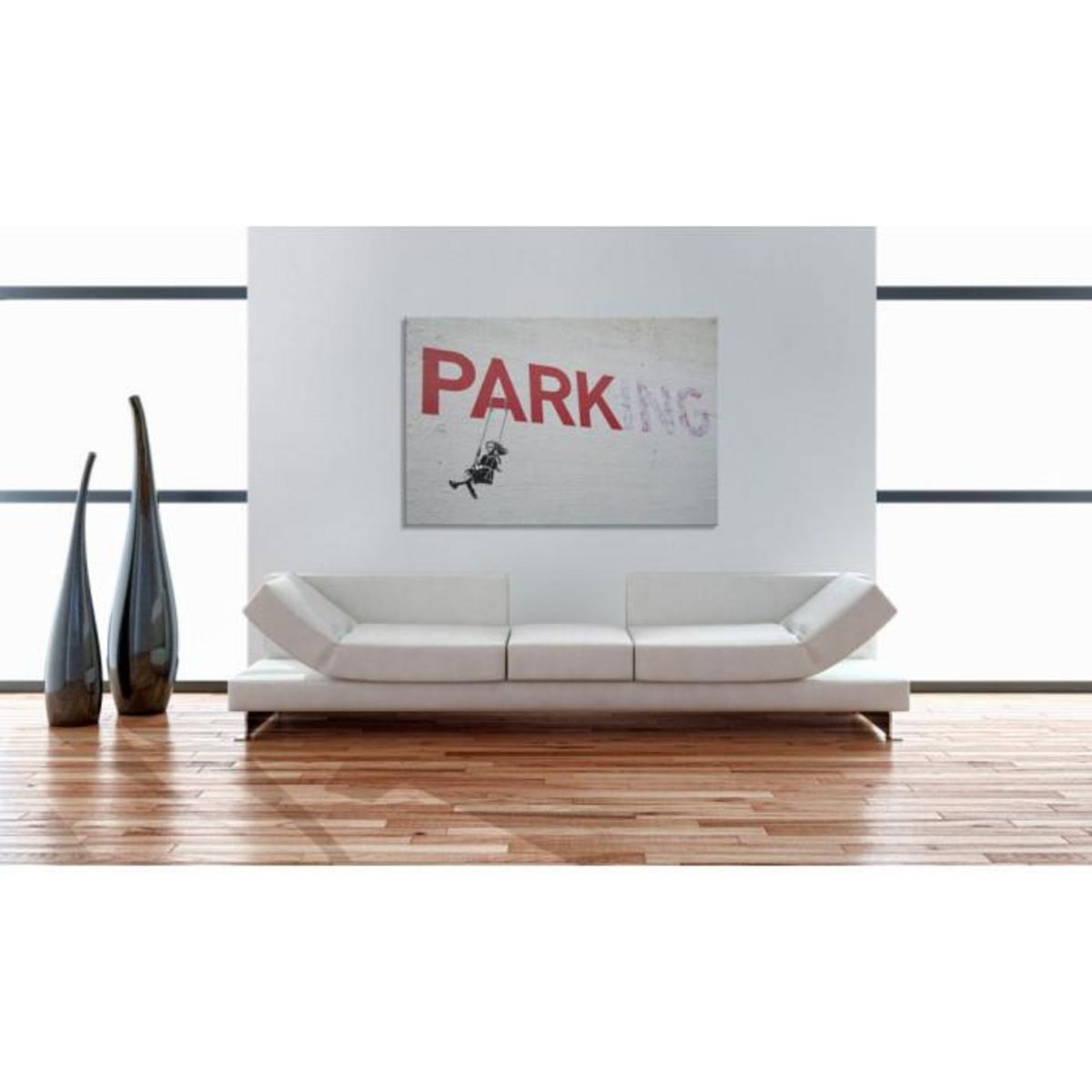 Paris Prix Tableau Imprimé  Parking - Banksy  40x60cm