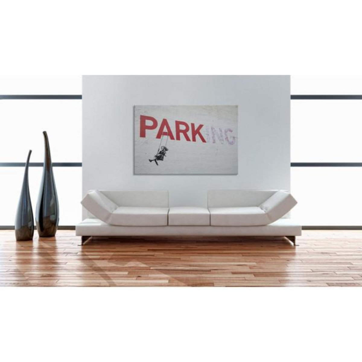 Paris Prix Tableau Imprimé  Parking - Banksy  40x60cm