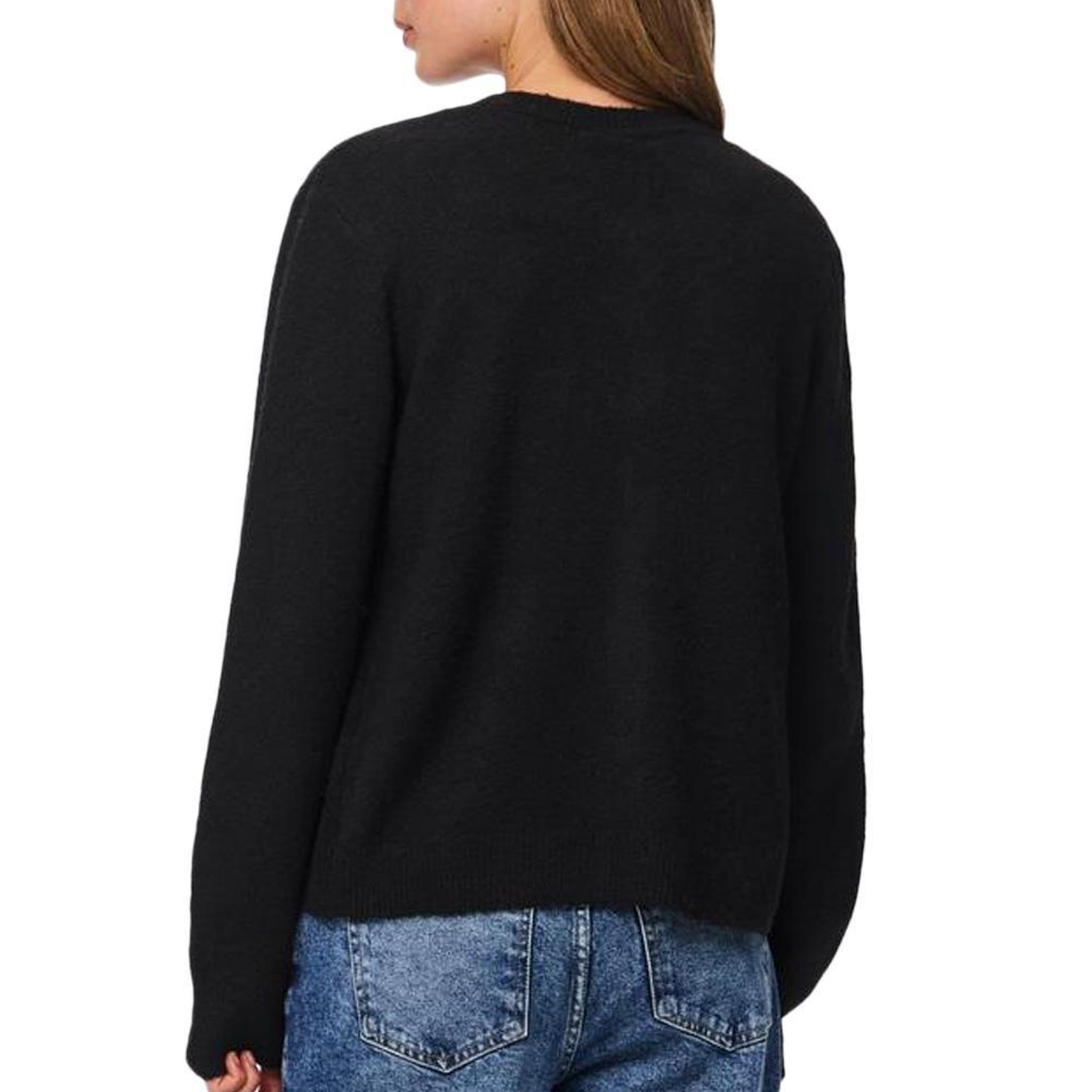 Voir la diapositive 2 : Pieces Gilet Noir Femme Pieces Malou
