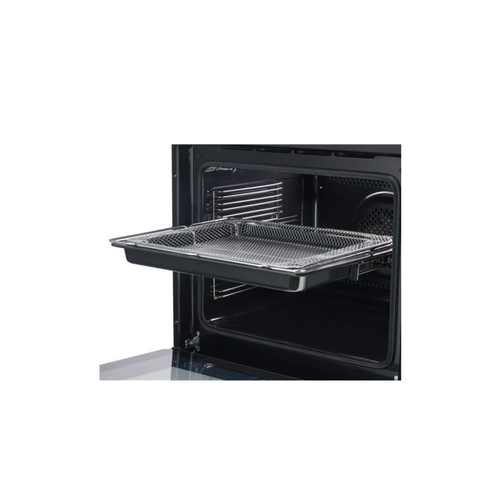 Voir la diapositive 4 : Amica Cuisinière vitrocéramique 77l 4 feux blanc - acv7005rb