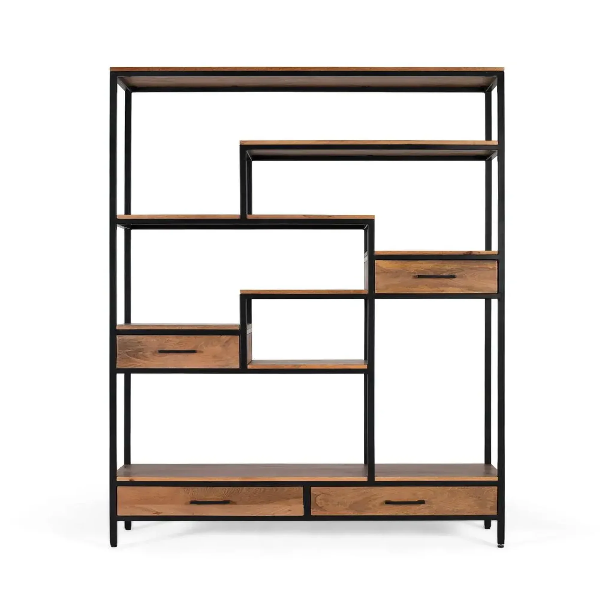 GINER Y COLOMER SL Bibliothèque en bois de manguier 115 cm style industriel vintage