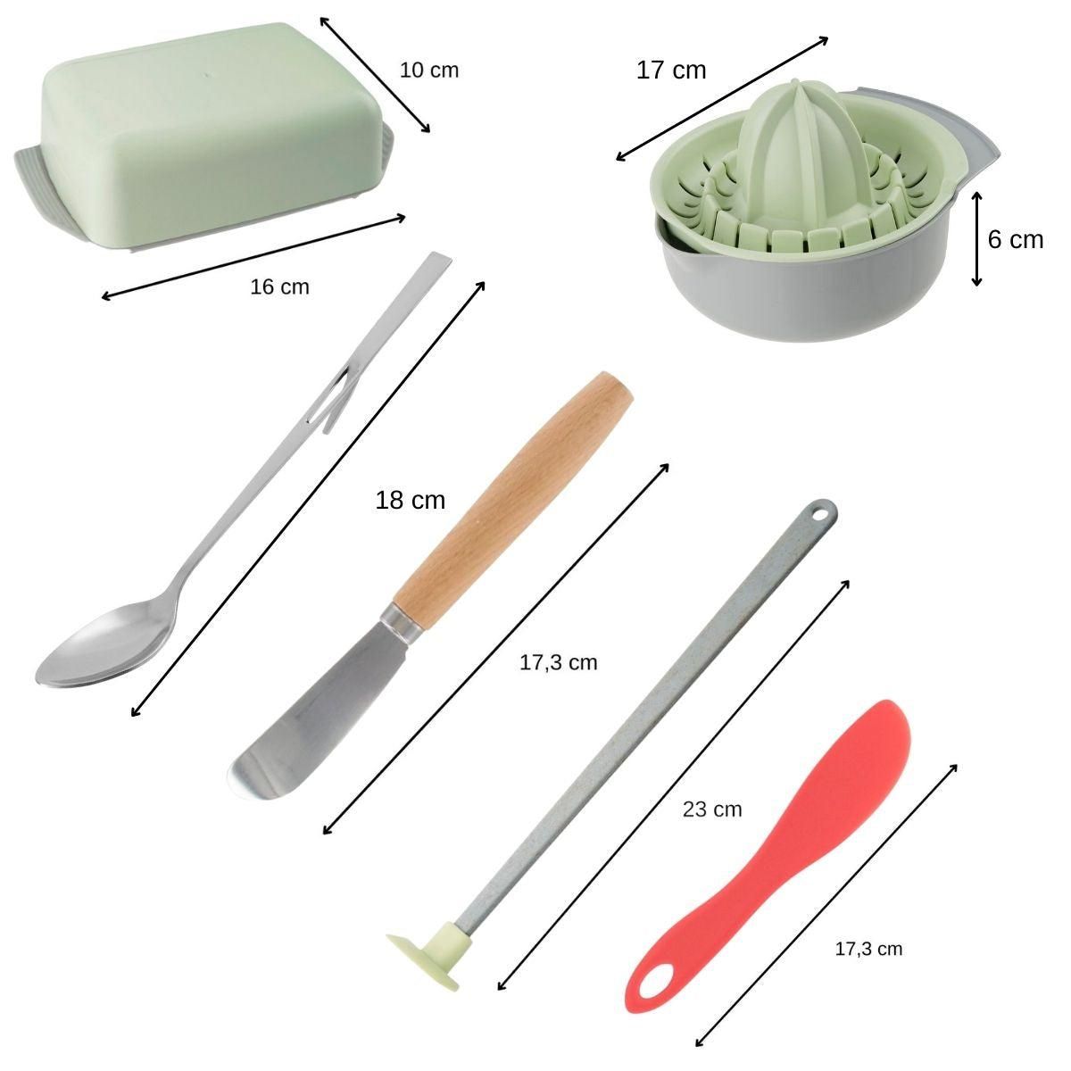 Fackelmann Ensemble de 6 ustensiles spécial petit déjeuner Fackelmann