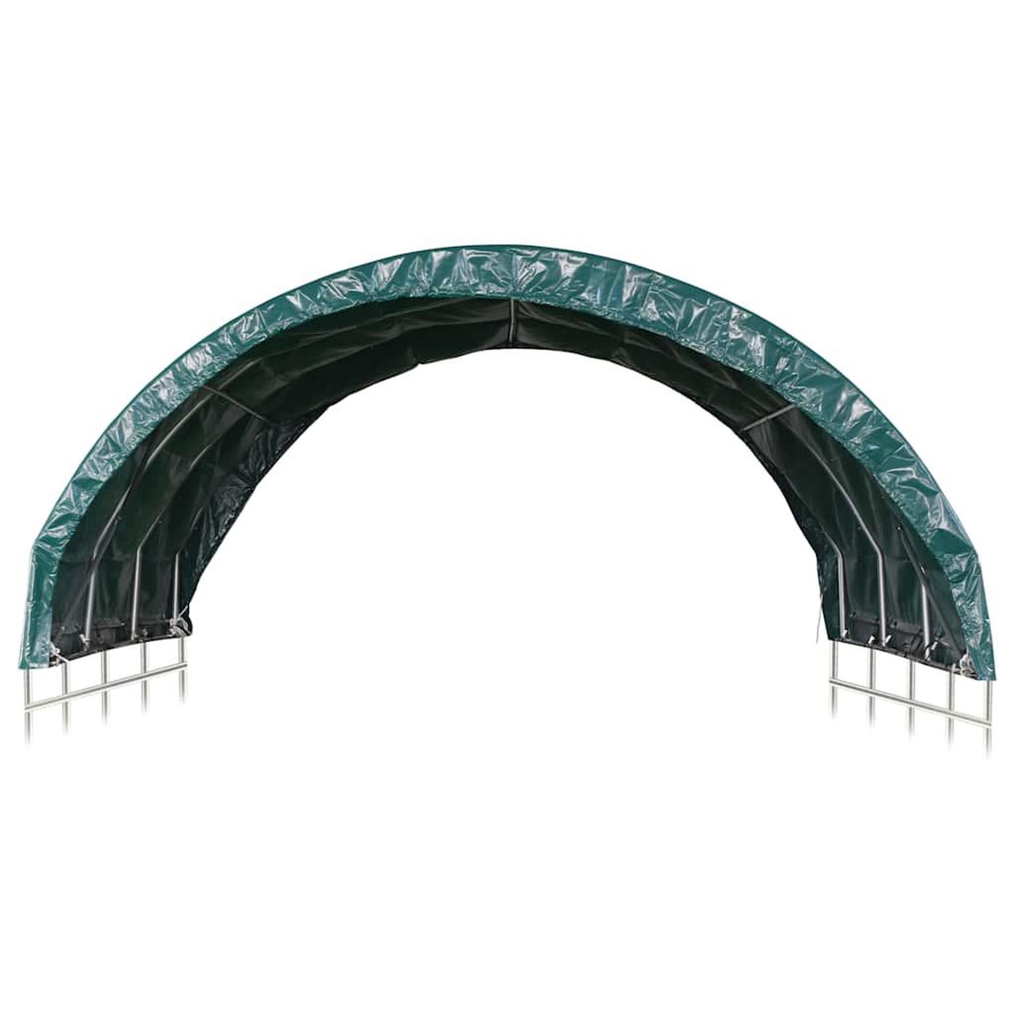 Voir la diapositive 3 : VIDAXL Tente pour betail pvc 3,7x3,7 m vert