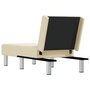 Voir la diapositive 5 : VIDAXL Chaise longue creme similicuir