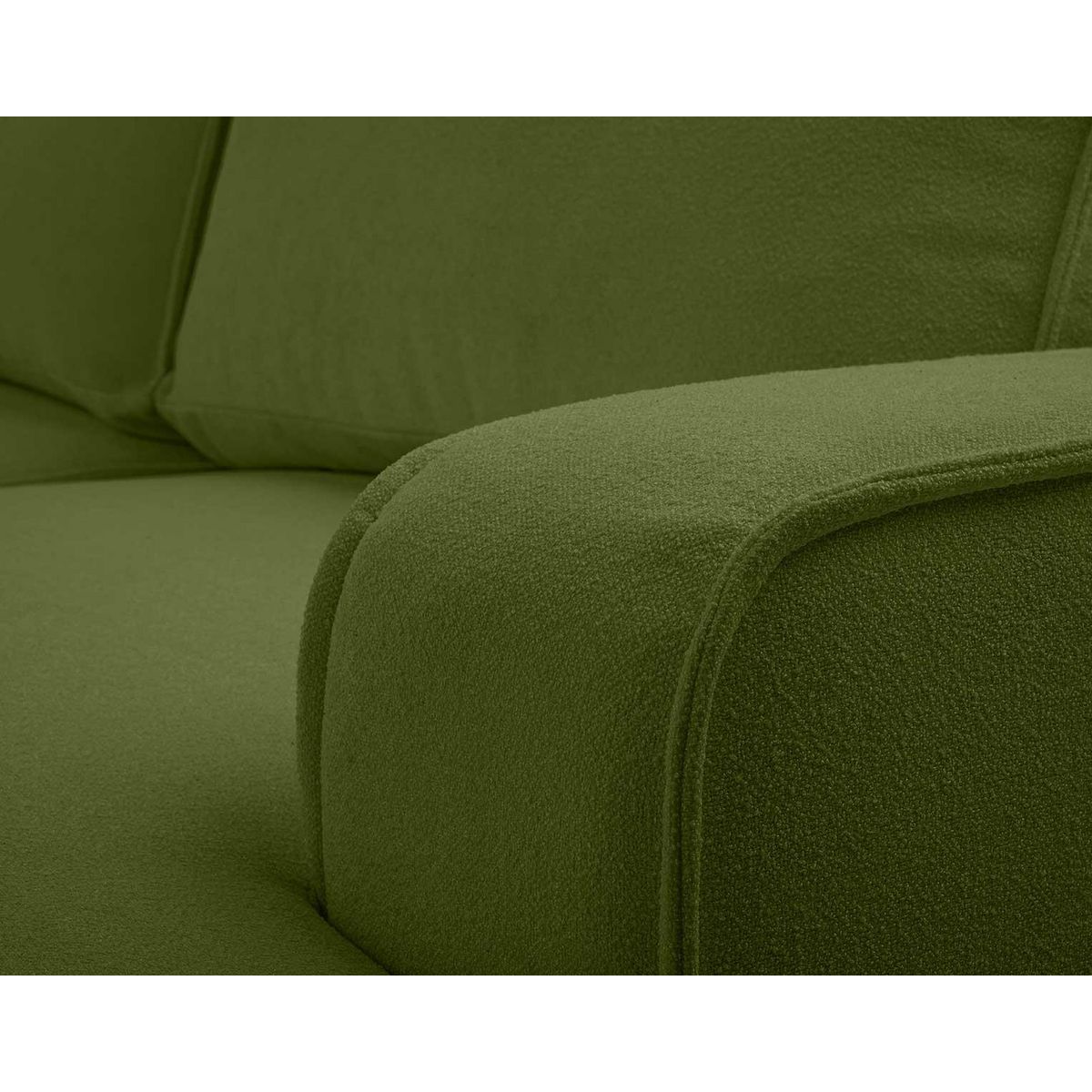 BEST MOBILIER Nessino - canapé d'angle droit 4 places - convertible avec coffre - en tissu texturé