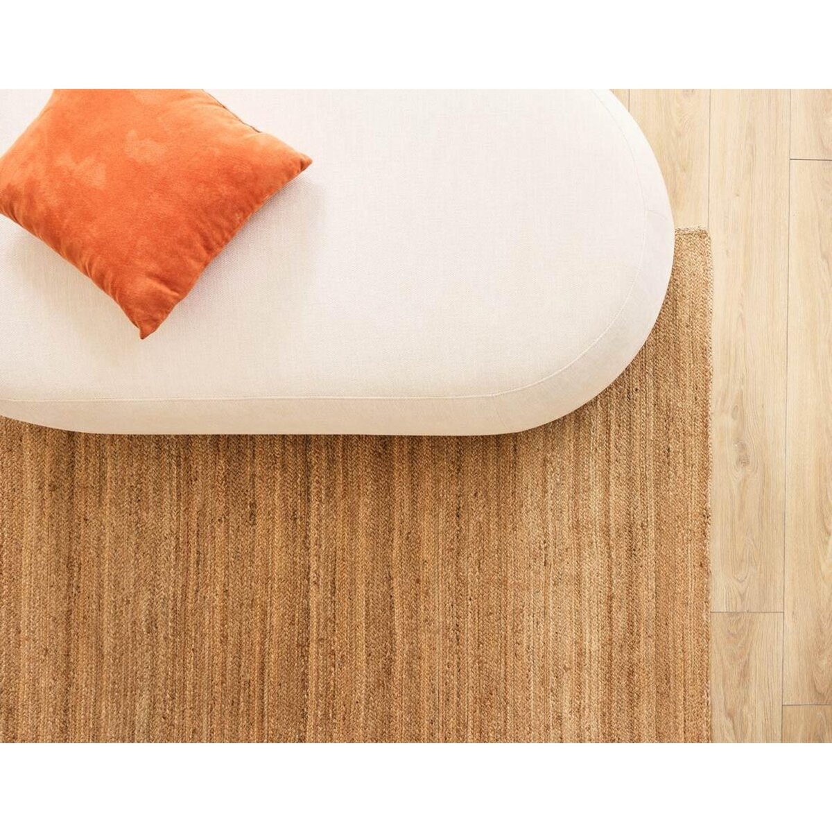 LISA DESIGN Santorini - pouf modulable - en tissu texturé