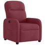 Voir la diapositive 2 : VIDAXL Fauteuil inclinable Rouge bordeaux Tissu