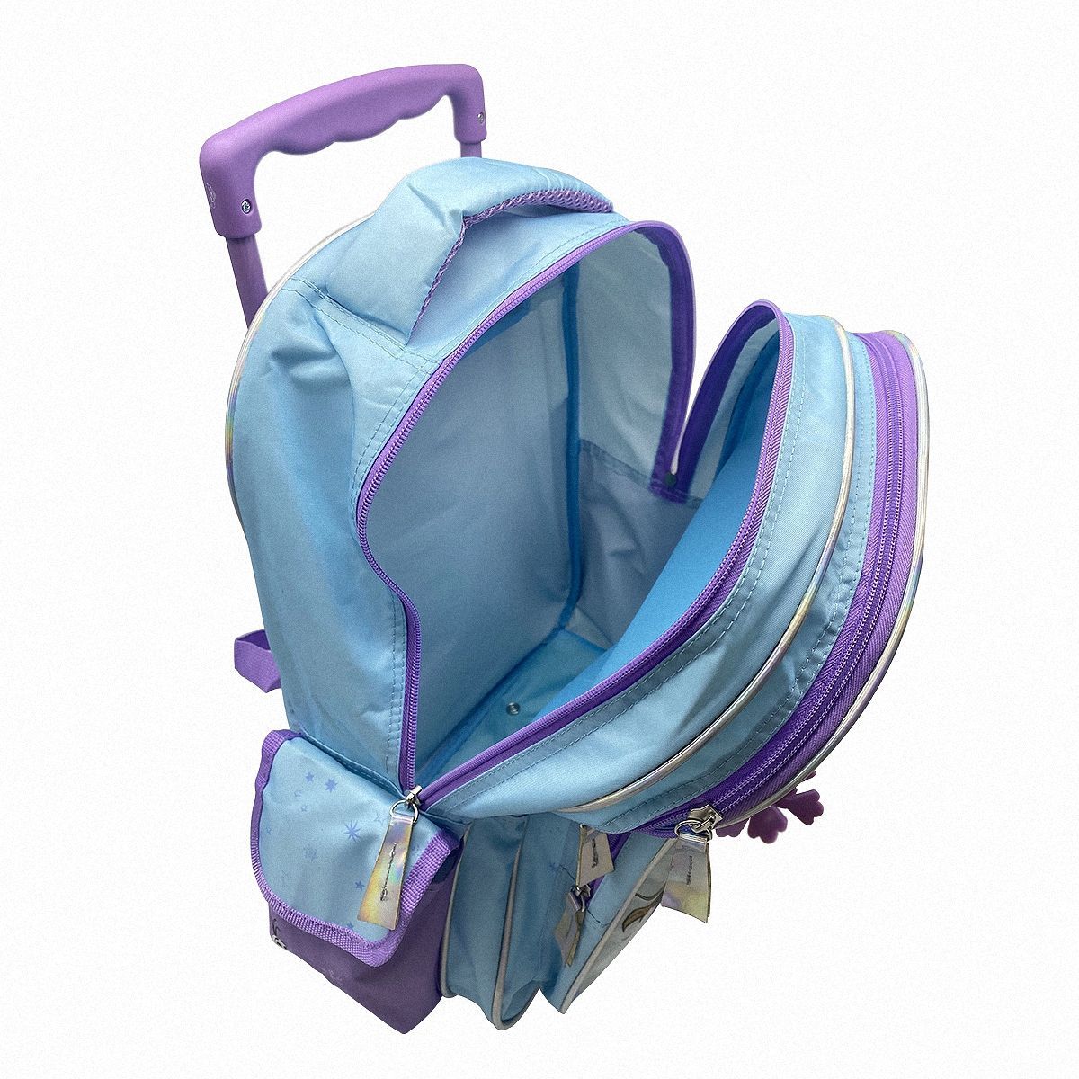 DISNEY Sac à dos à roulettes bleu Reine des Neiges