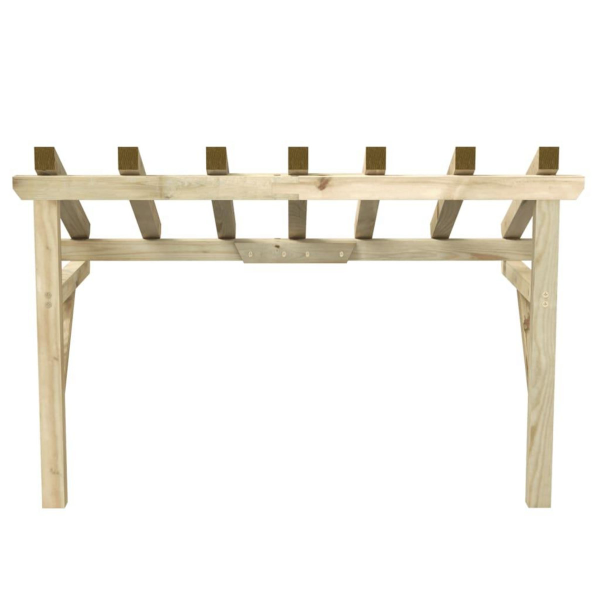 VIDAXL Auvent de porte 200x100x100 cm Bois de pin solide