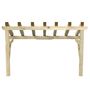Voir la diapositive 5 : VIDAXL Auvent de porte 200x100x100 cm Bois de pin solide