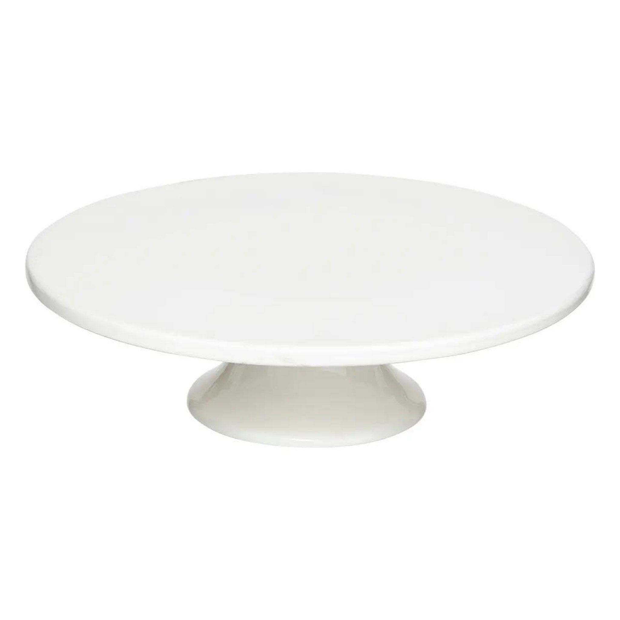 SECRET DE GOURMET Présentoir à gâteaux en céramique  nora  28cm blanc
