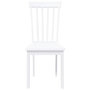 Voir la diapositive 5 : VIDAXL Chaises a manger 2 pcs blanc bois massif caoutchouc