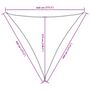 Voir la diapositive 6 : VIDAXL Voile de parasol tissu oxford triangulaire 4,5x4,5x4,5 m taupe