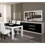 Voir la diapositive 3 : Buffet L220cm, 3 portes 3 tiroirs GENOVA, bicolore