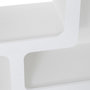 Voir la diapositive 3 : ATMOSPHERA Étagère 4 Niches Design  Soleya  85cm Blanc