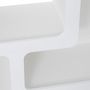 Voir la diapositive 3 : ATMOSPHERA Étagère 4 Niches Design  Soleya  85cm Blanc