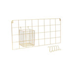 The Home Deco Factory Support mural filaire avec crochets. Coloris disponibles : Noir