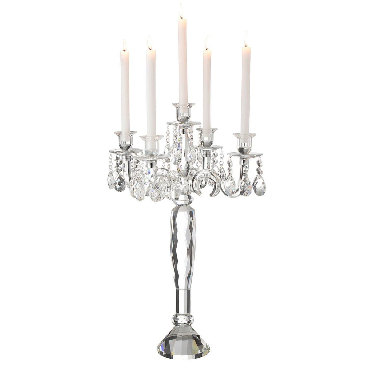 Paris Prix Chandelier 5 Branches  Crystal  65cm Transparent