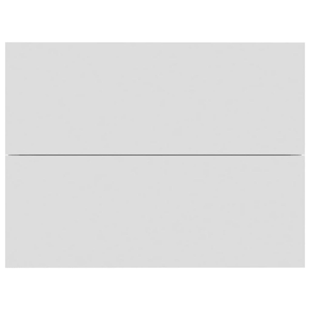 VIDAXL Tables de chevet 2 pcs Blanc 40x30x30 cm Bois d'ingenierie