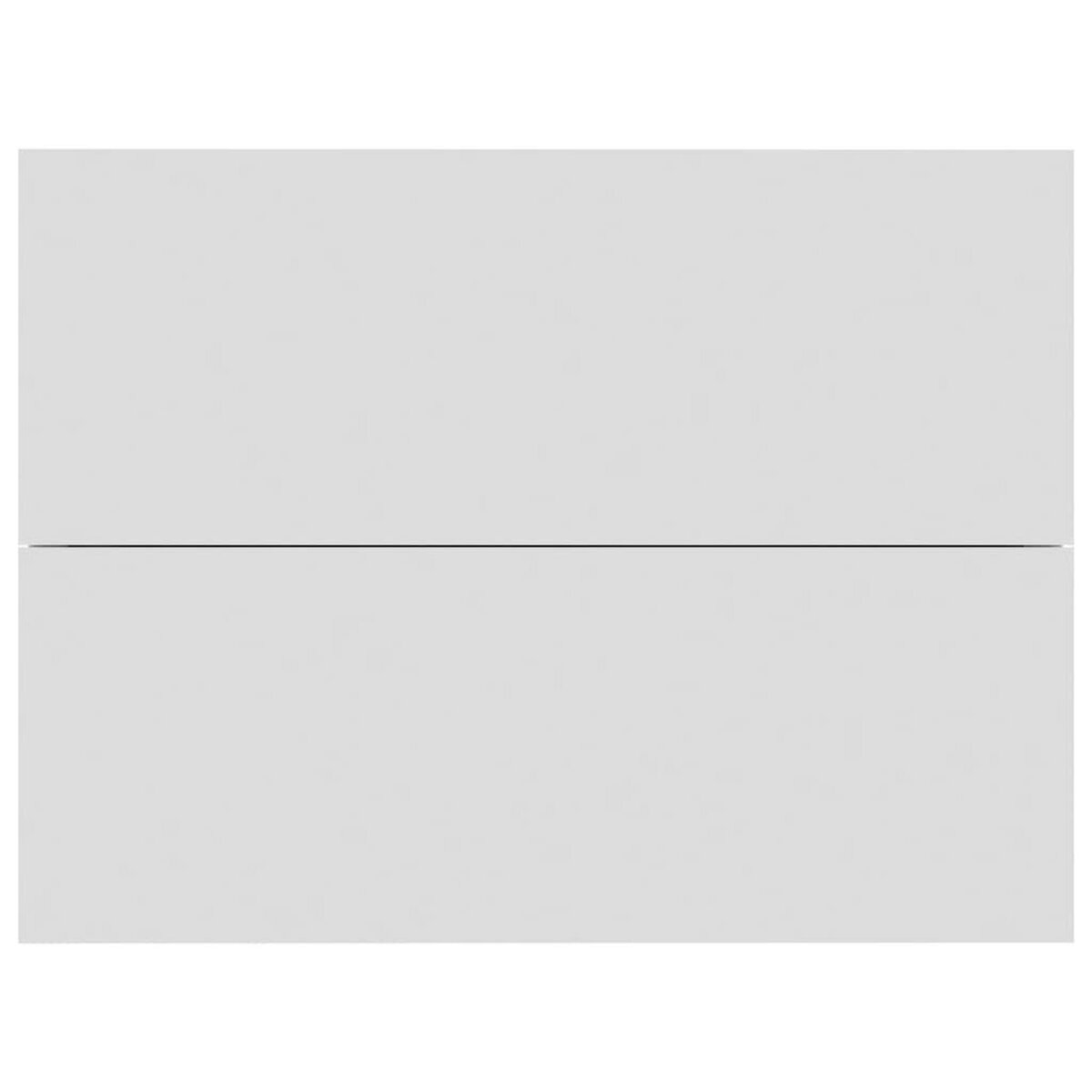 VIDAXL Tables de chevet 2 pcs Blanc 40x30x30 cm Bois d'ingenierie