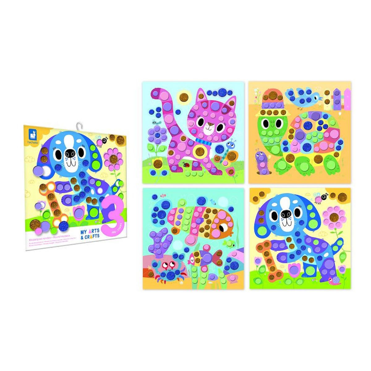 Juratoys-Janod mosaiques rondes - petits amis