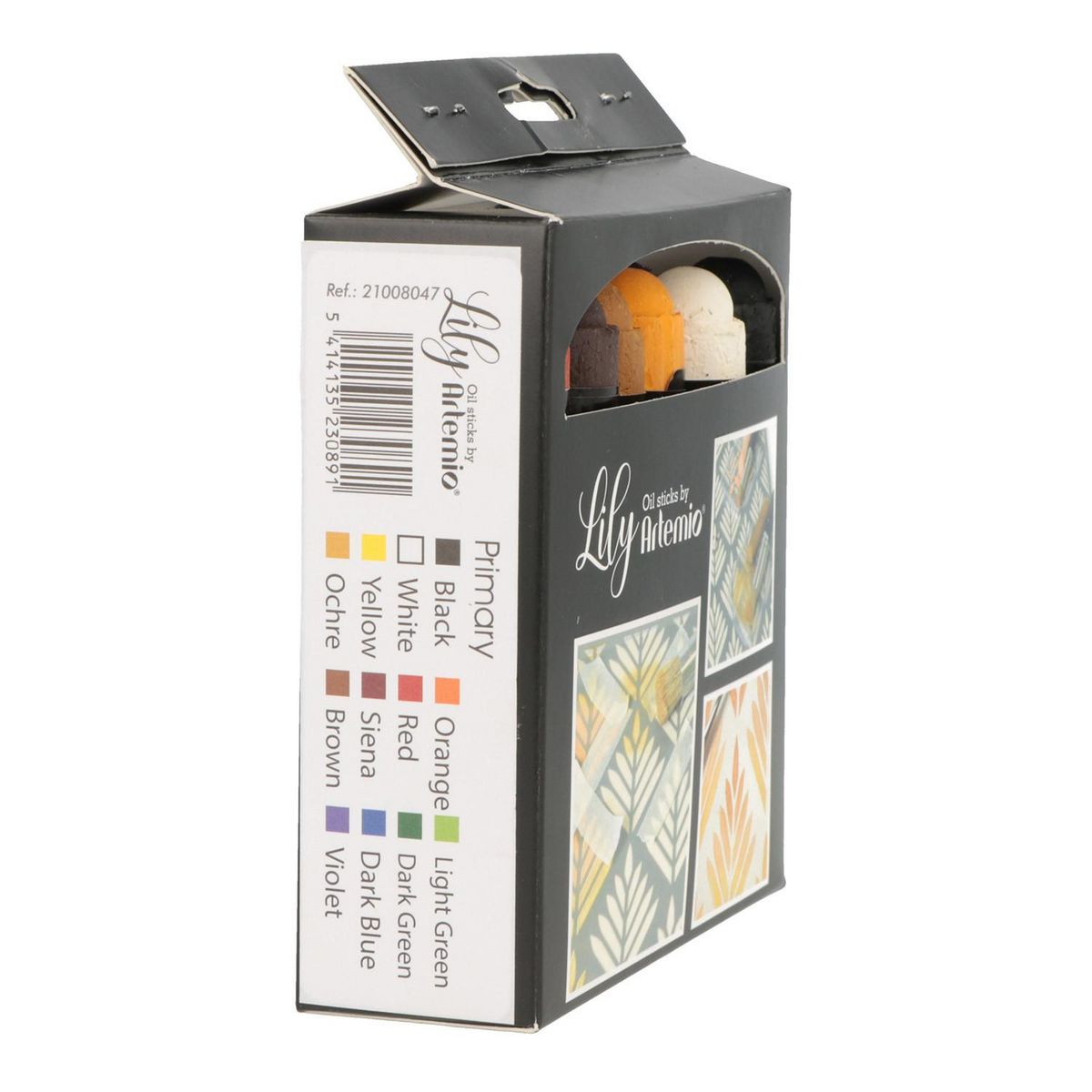 Artemio 12 crayons de peinture à l'huile - Couleurs primaires