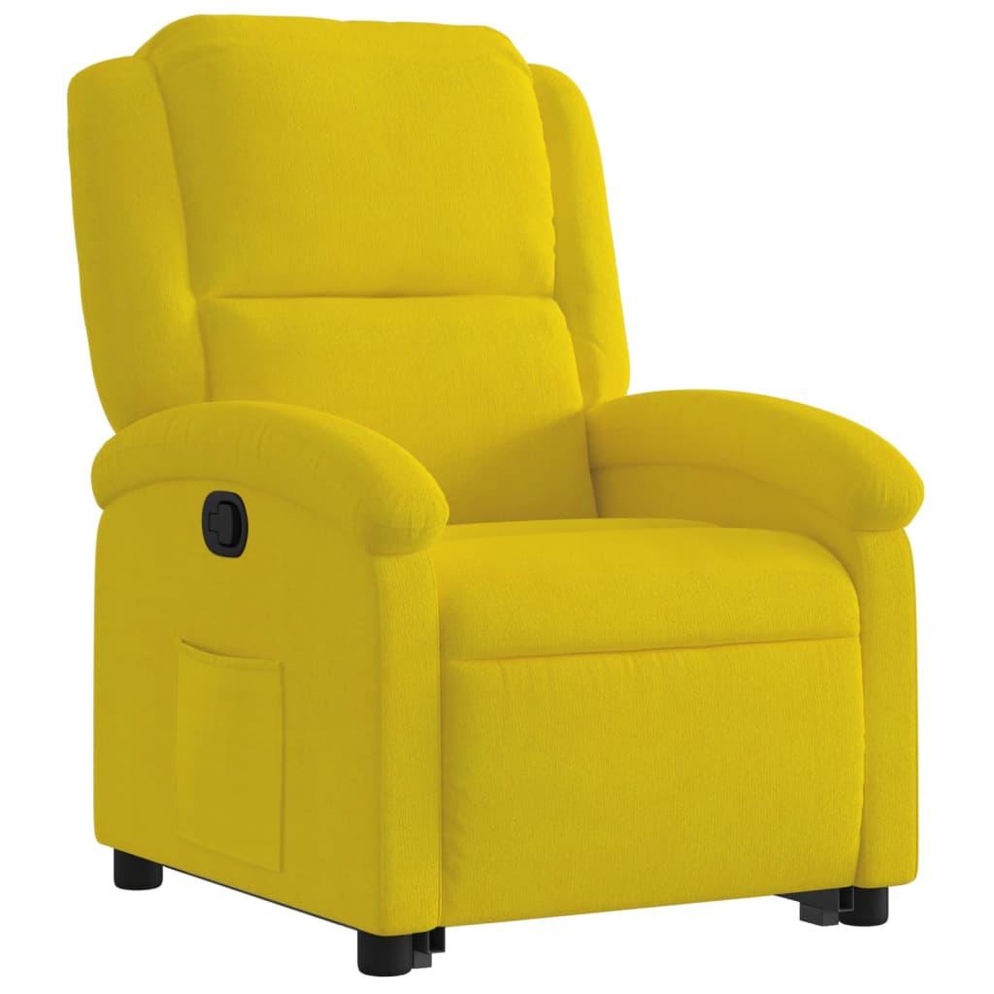 Voir la diapositive 4 : VIDAXL Fauteuil inclinable Jaune Velours