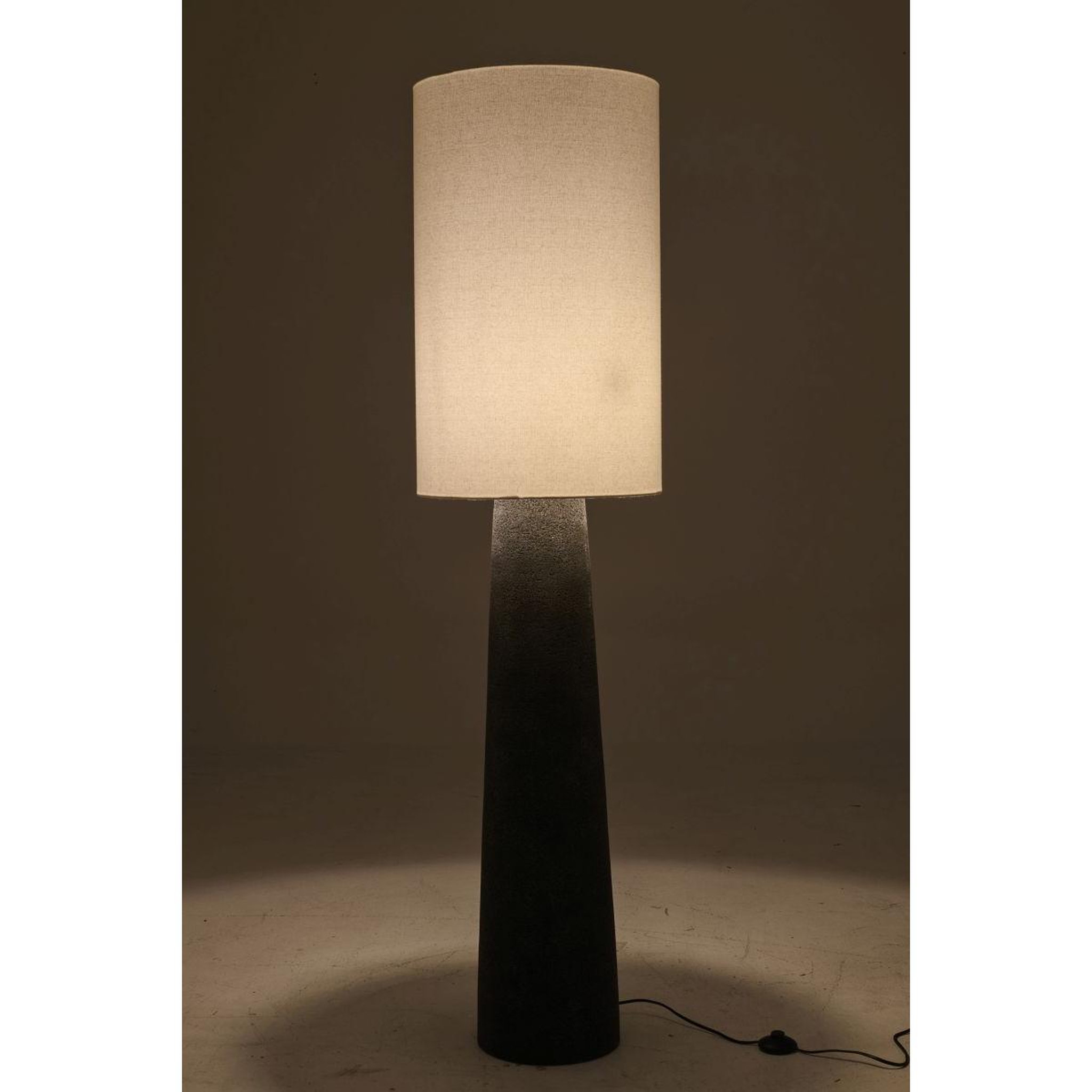 Voir la diapositive 3 : J-LINE Lampadaire en fibre de verre  ava  165cm noir & blanc