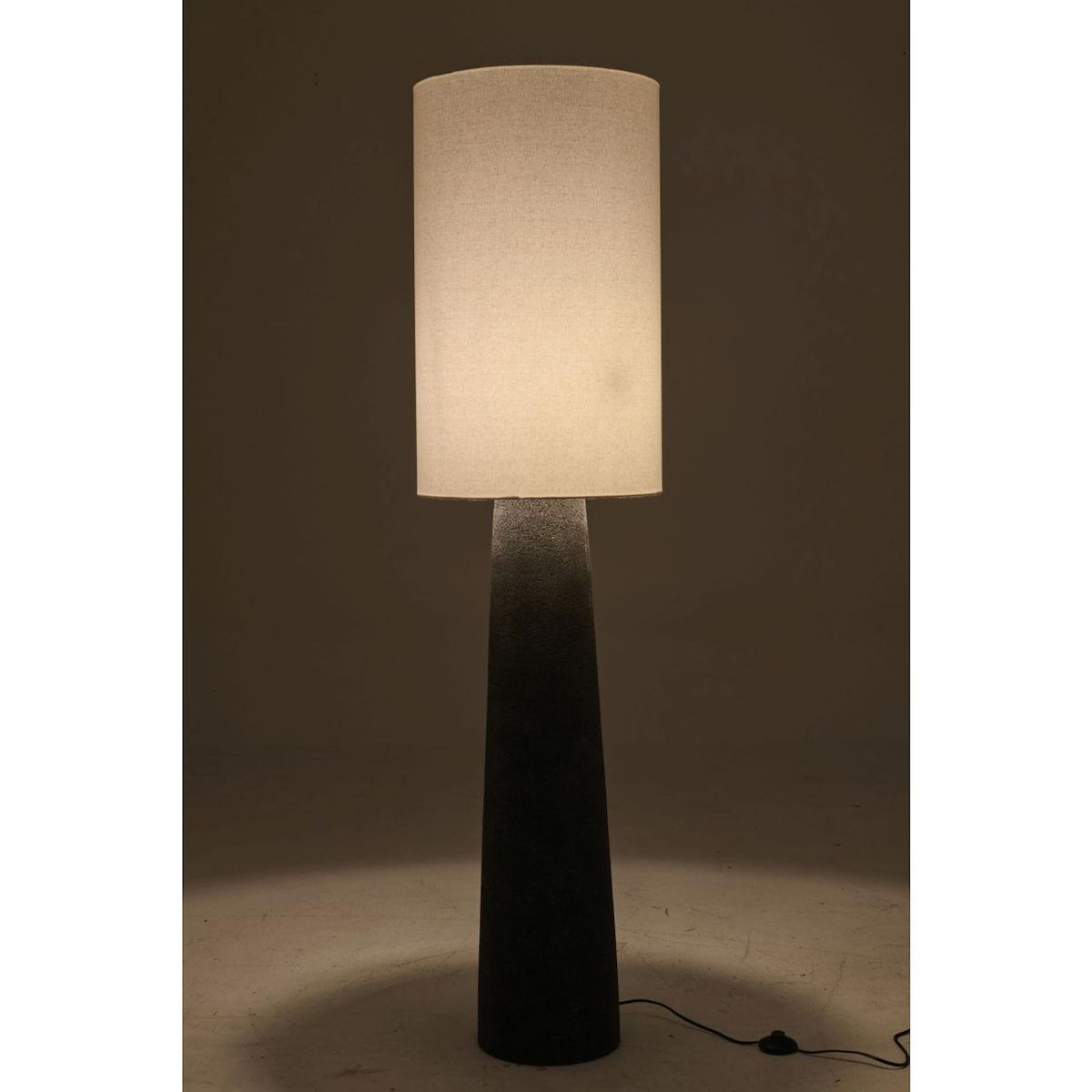Paris Prix Lampadaire en Fibre de Verre  Ava  165cm Noir & Blanc