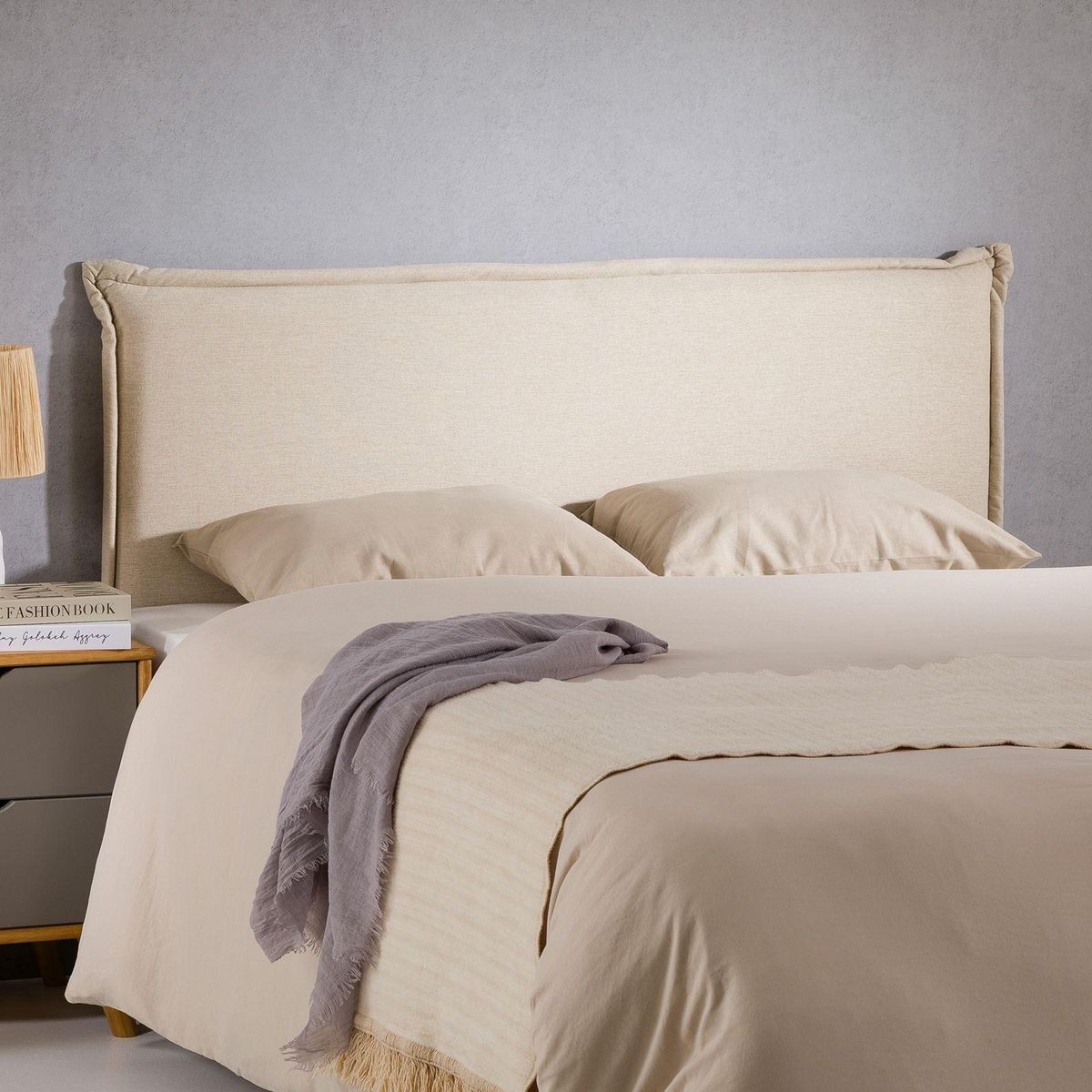 IDIMEX Tête de lit BASOL 120 sur pieds, en tissu