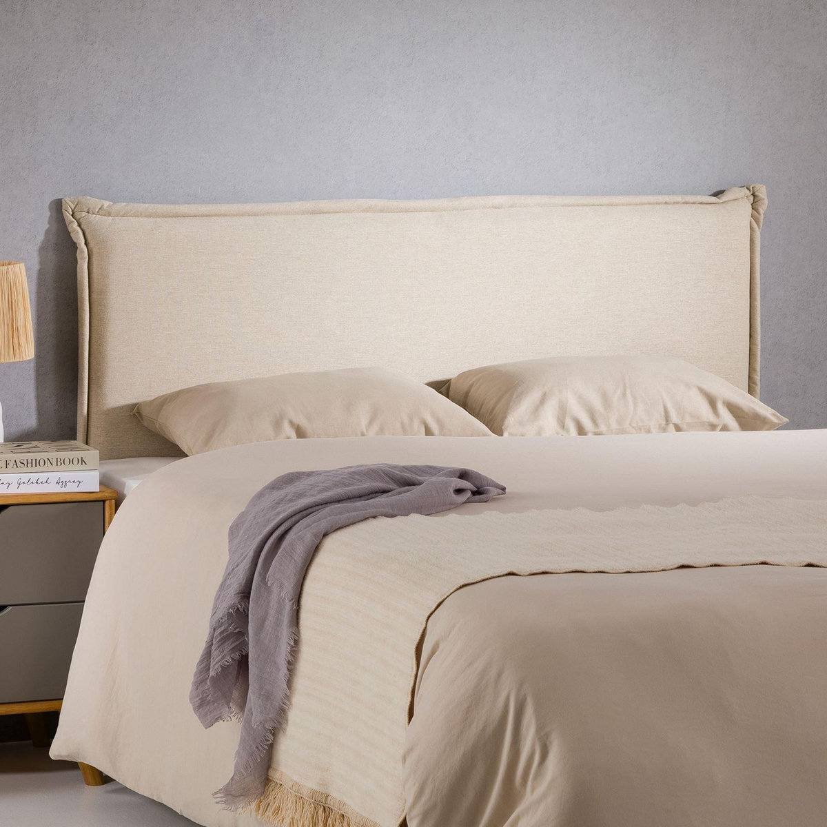 IDIMEX Tête de lit BASOL 120 sur pieds, en tissu