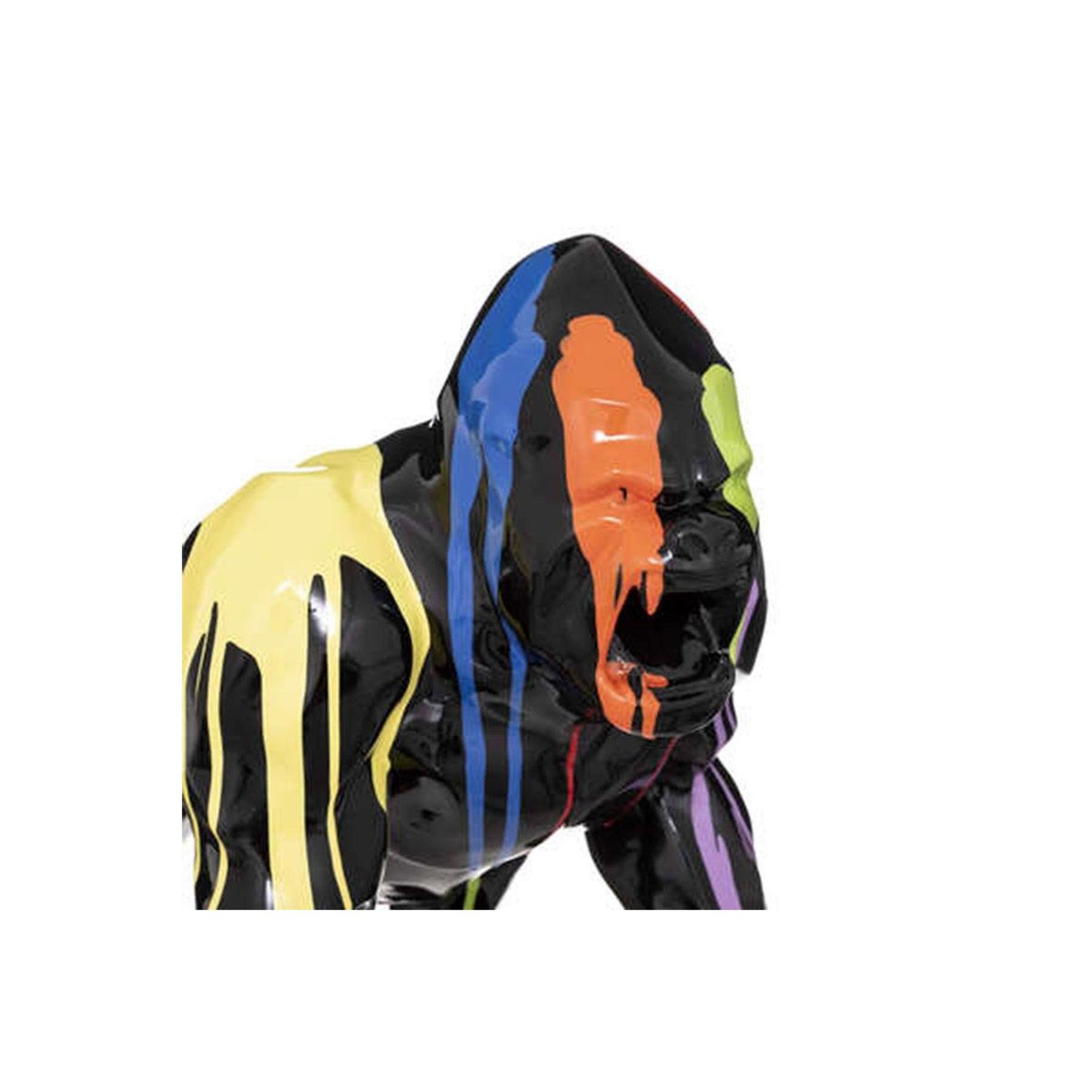 Voir la diapositive 2 : ATMOSPHERA Statuette Gorille Déco  Trash  45cm Noir