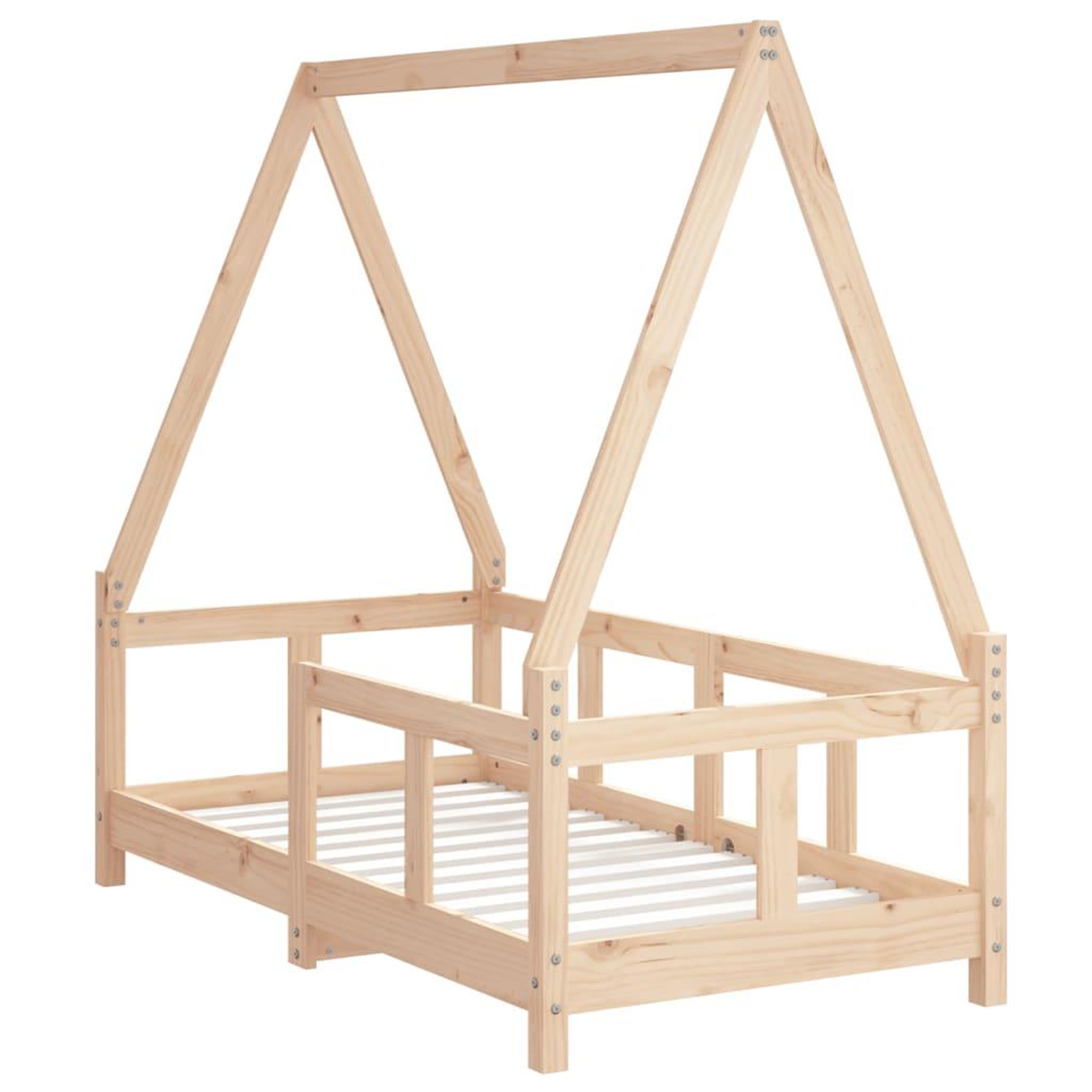Voir la diapositive 3 : VIDAXL Cadre de lit pour enfant 70x140 cm bois de pin massif