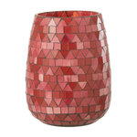 Paris Prix Photophore Design Triangle  Sweet Valentine  16cm Rouge & Rose