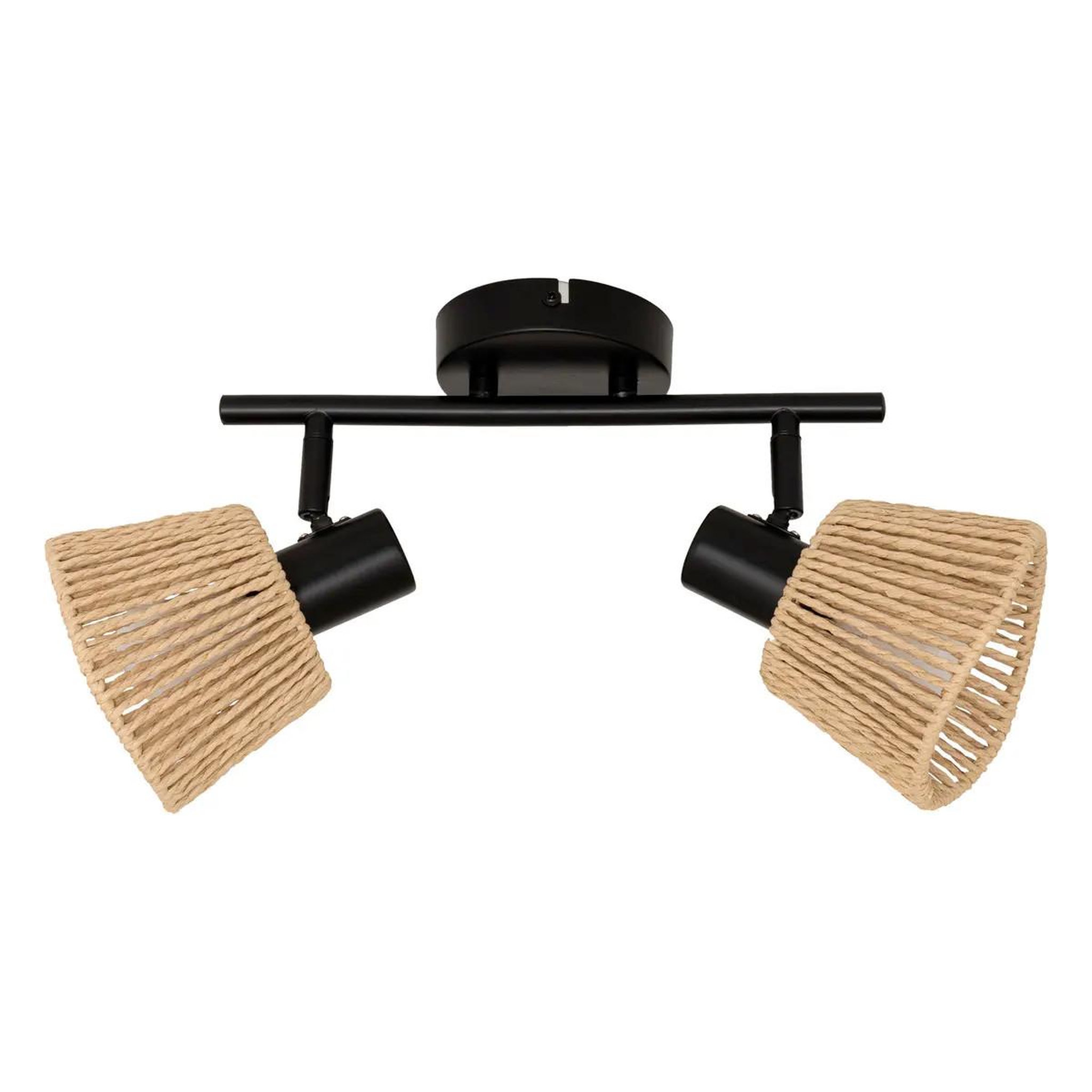 ATMOSPHERA Plafonnier 2 Lampes Orientables  Myha  28cm Naturel