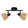Voir la diapositive 1 : ATMOSPHERA Plafonnier 2 Lampes Orientables  Myha  28cm Naturel