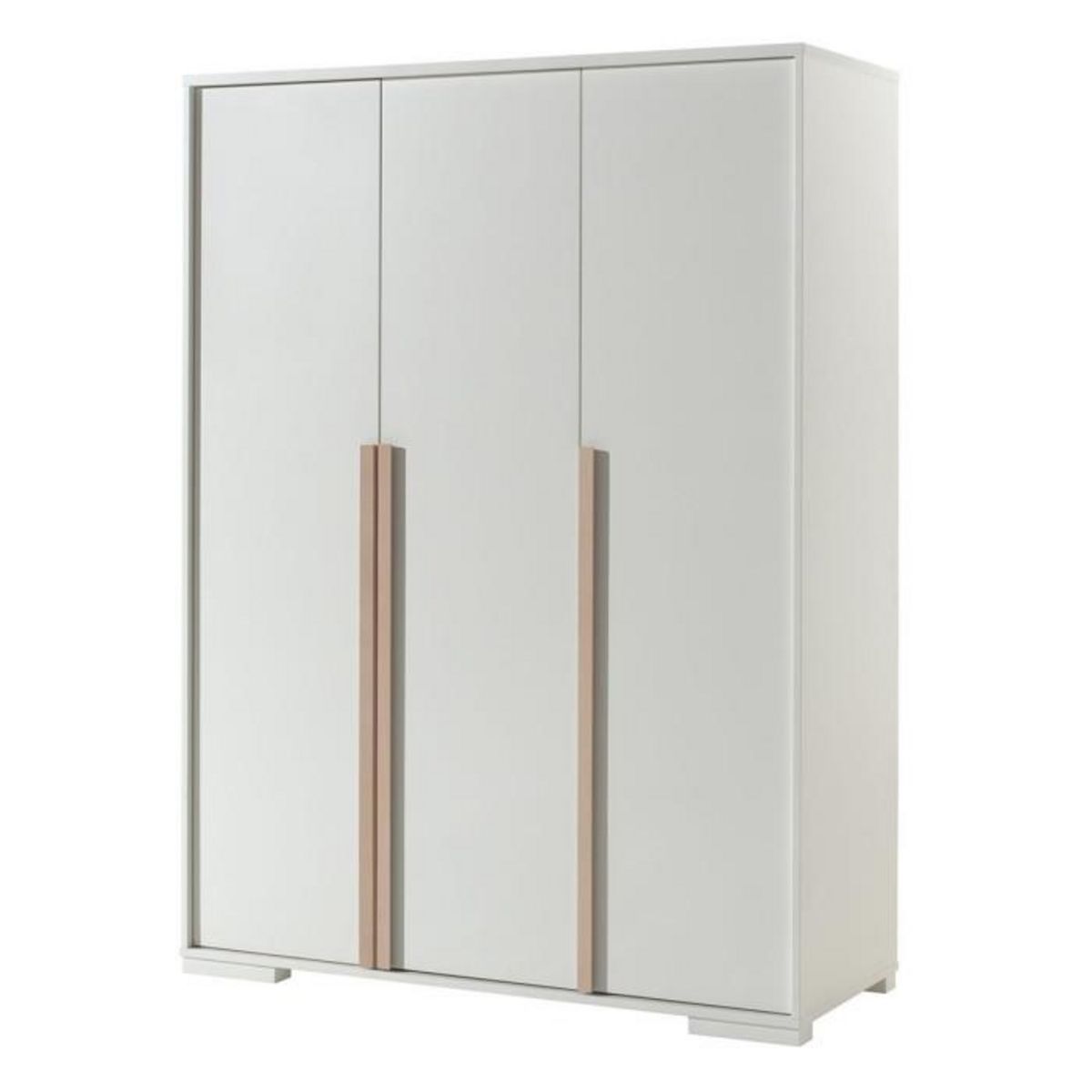 Paris Prix Pack - Lit Enfant, Chevet & Armoire 3 Portes  London  Blanc
